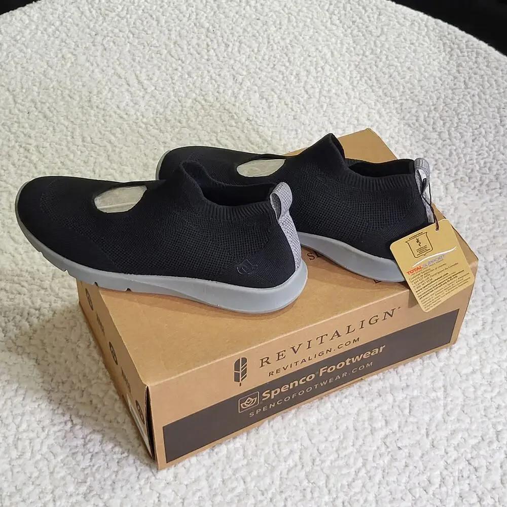 NEW in Box Spenko Sneaker Ortho  Peek-A-Boo  Black  size 7.5